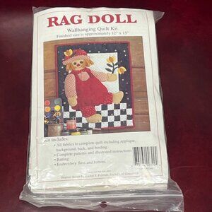 VTG Rag Doll Applique Wall-hanging Quilt Kit in Original Package 12"x15"